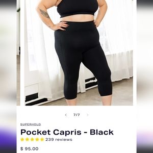 Superfit Hero black capri leggings